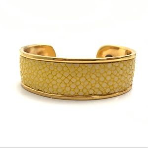 Taylor and Tessier Brass & Stingray Cuff Bracelet